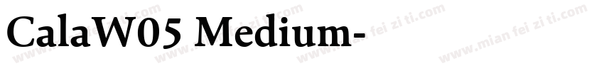 CalaW05 Medium字体转换